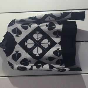 Kate Spade Mohair/ Wool blend Sweater with Spade metallic Logo throughout